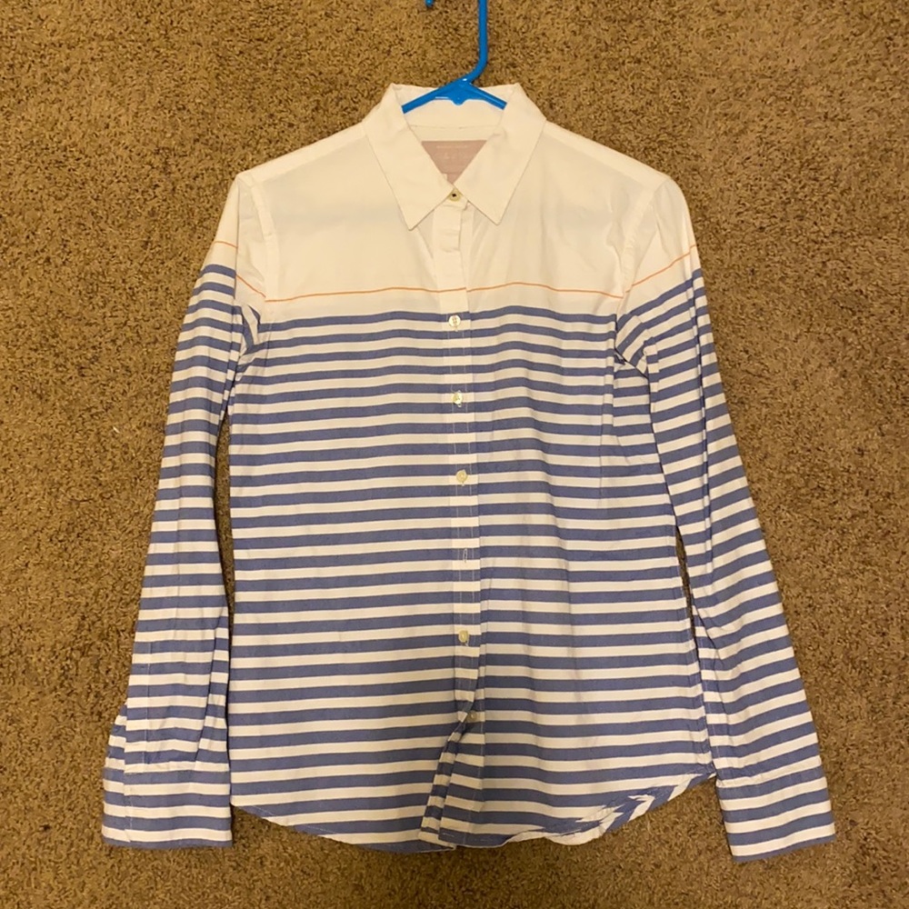 Banana republic striped Oxford shirt